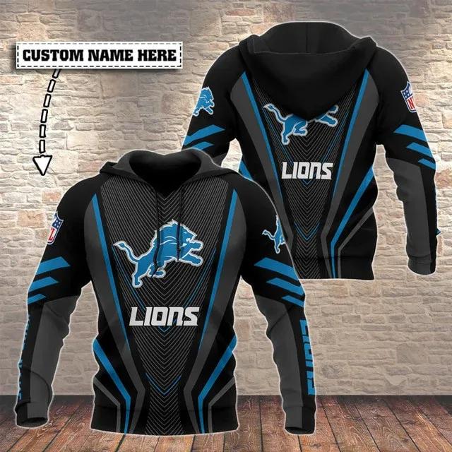 NFL Detroit Lions Personalized NFL 3D All Over Print Hoodie