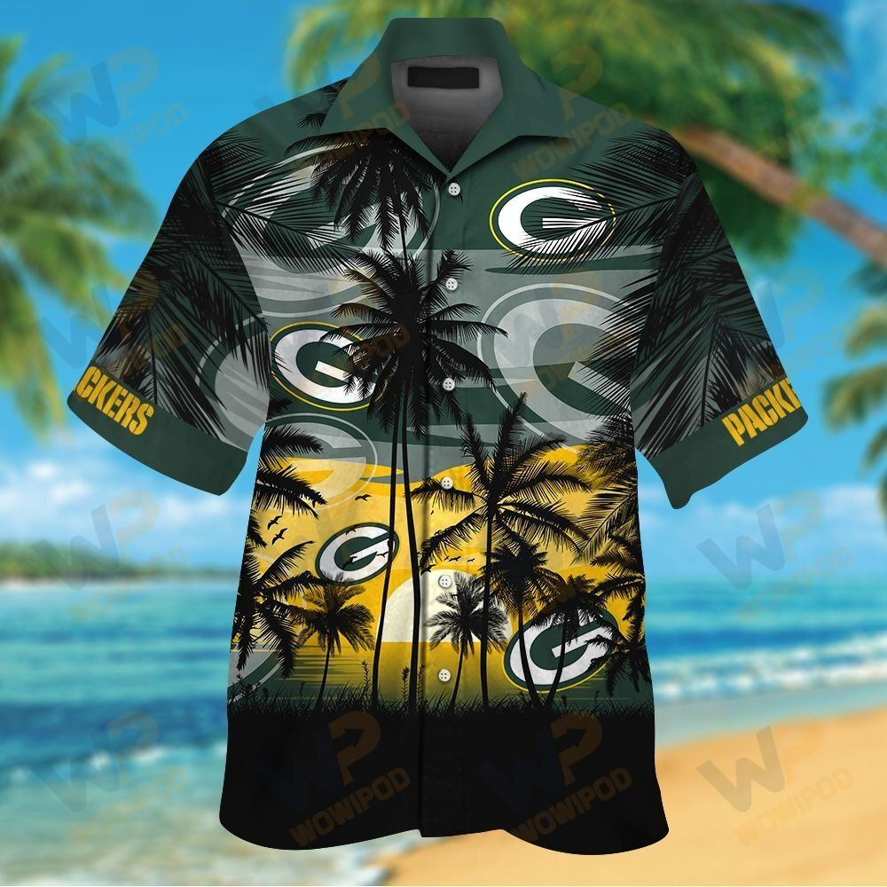 Nfl Green Bay Packers Tropical Hawaiian Shirt Tropical Aloha Button Up
