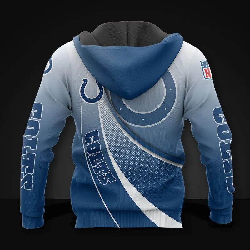 Alternative view of NFl Indianapolis Colts NFL 3D All Over Print Hoodie