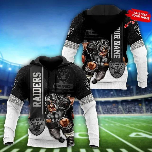 NFL Las Vegas Raiders Personalized NFL 3D All Over Print Hoodie