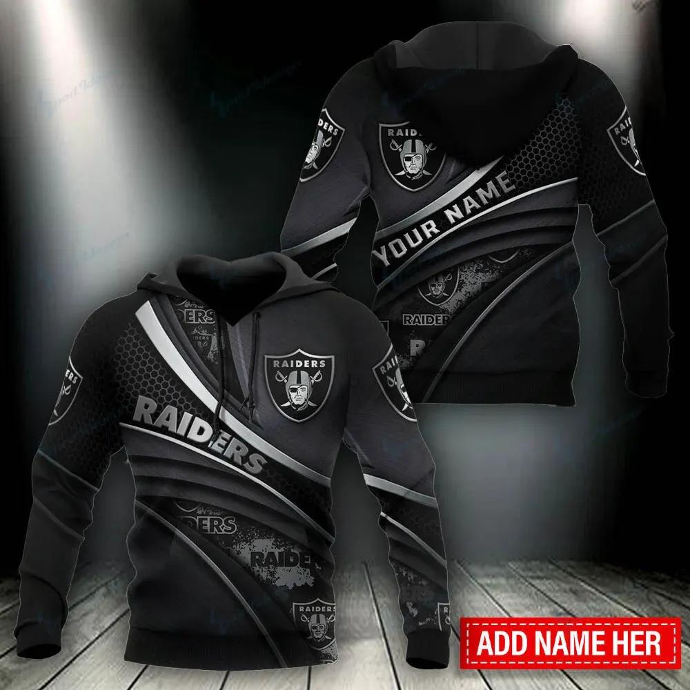 NFL Las Vegas Raiders Personalized NFL 3D All Over Print Hoodie