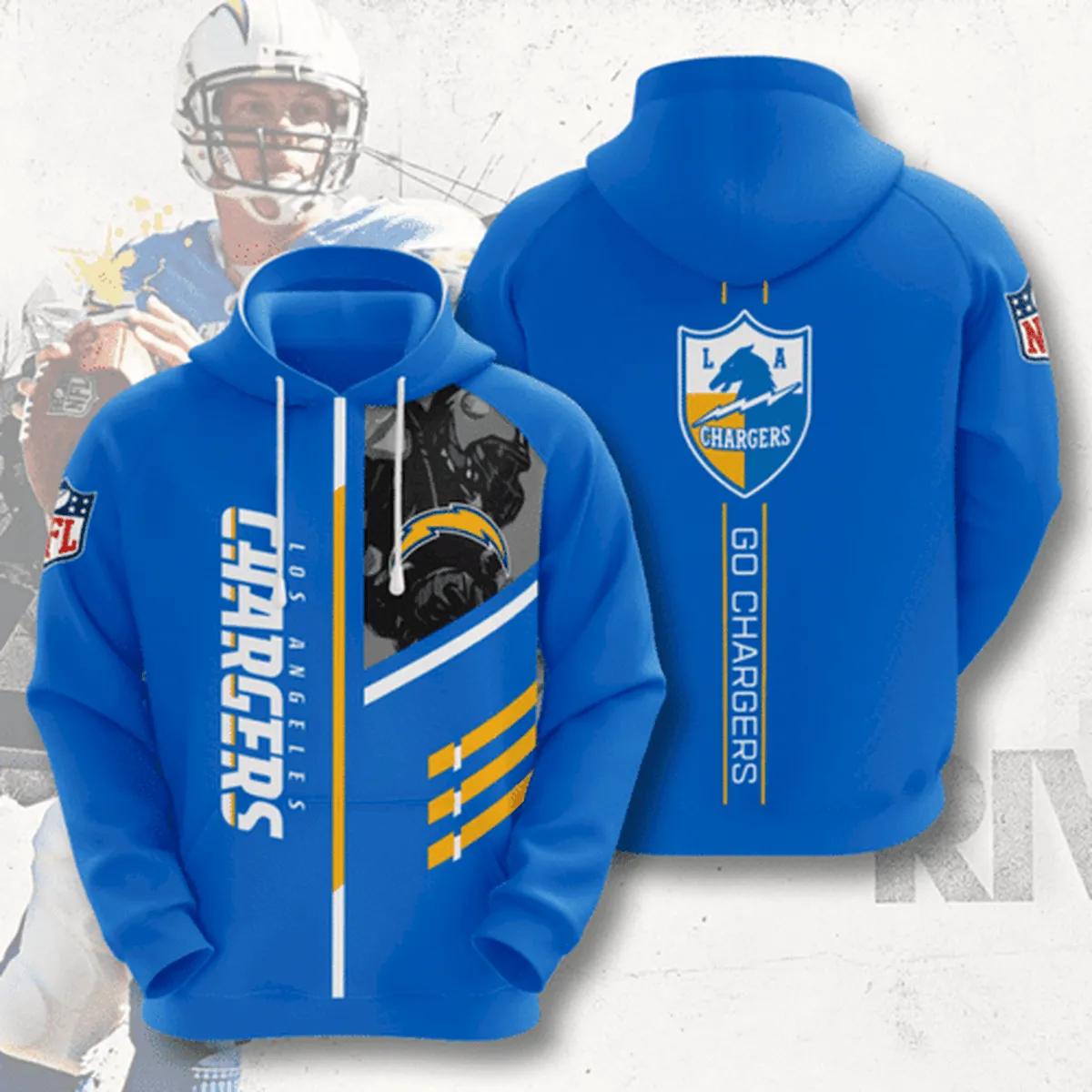 NFL Los Angeles Chargers NFL 3D All Over Print Hoodie