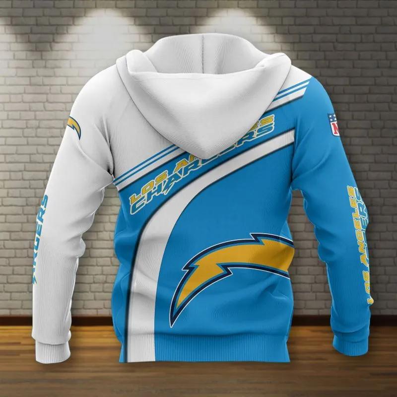 Alternative view of NFL Los Angeles Chargers NFL 3D All Over Print Hoodie