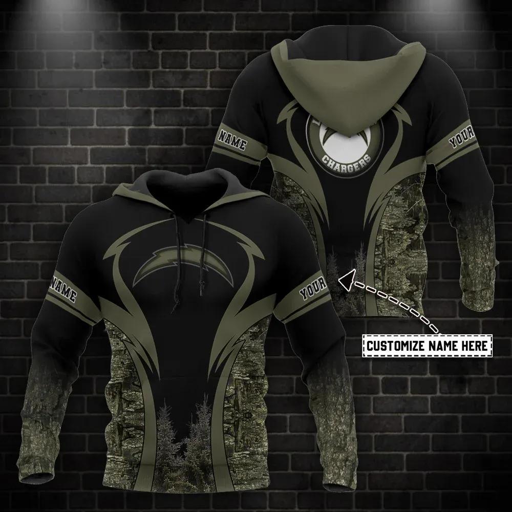 NFL Los Angeles Chargers Personalized NFL 3D All Over Print Hoodie