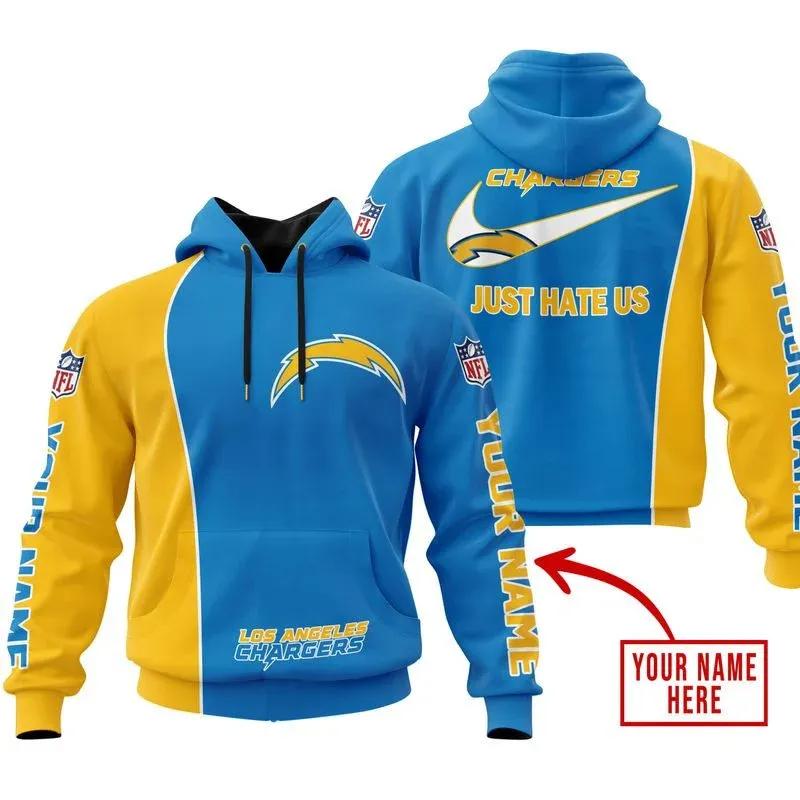 NFL Los Angeles Chargers Personalized NFL 3D All Over Print Hoodie