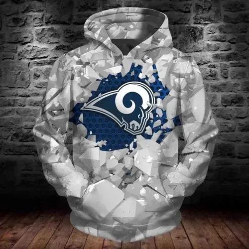 NFL Los Angeles Rams NFL 3D All Over Print Hoodie