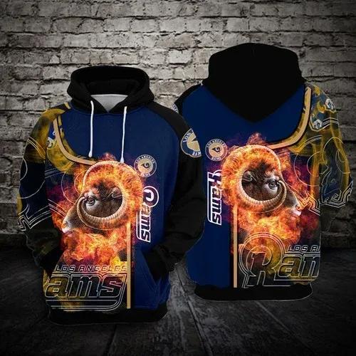 NFL Los Angeles Rams NFL 3D All Over Print Hoodie