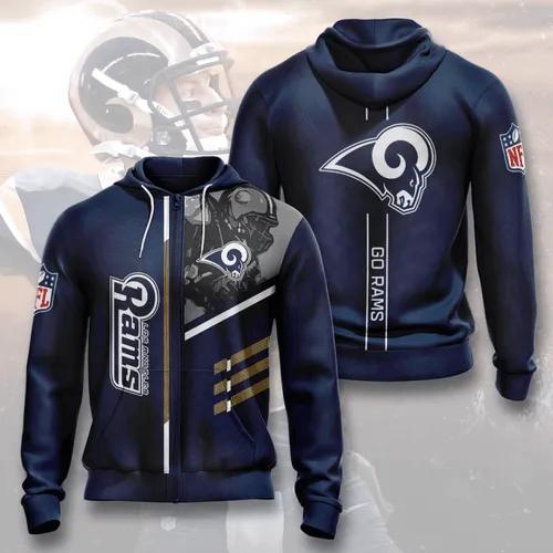 NFL Los Angeles Rams NFL 3D All Over Print Hoodie