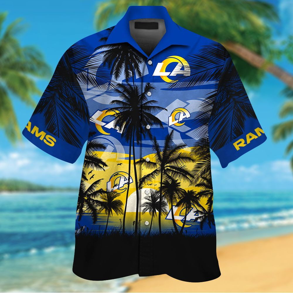 Nfl Los Angeles Rams Tropical Hawaiian Shirt Tropical Aloha Button Up