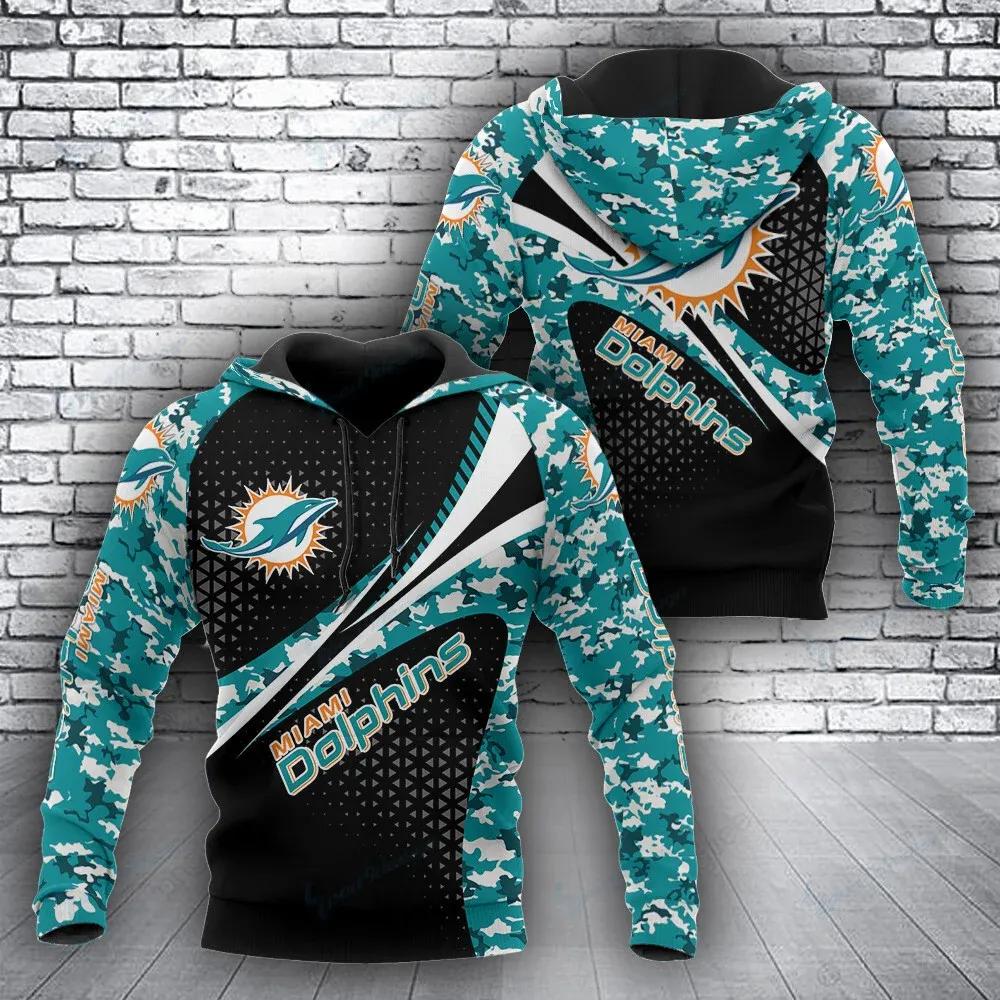 NFL Miami Dolphins NFL 3D All Over Print Hoodie