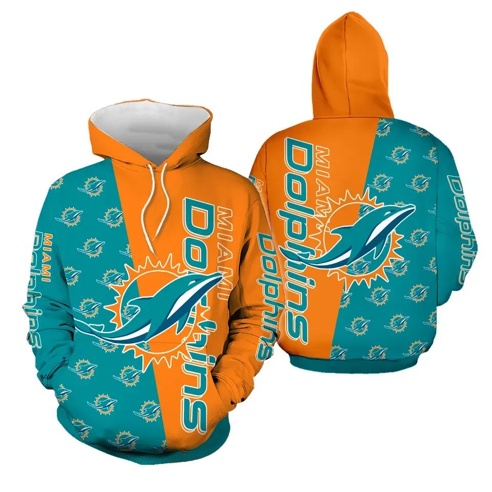 NFL Miami Dolphins NFL 3D All Over Print Hoodie