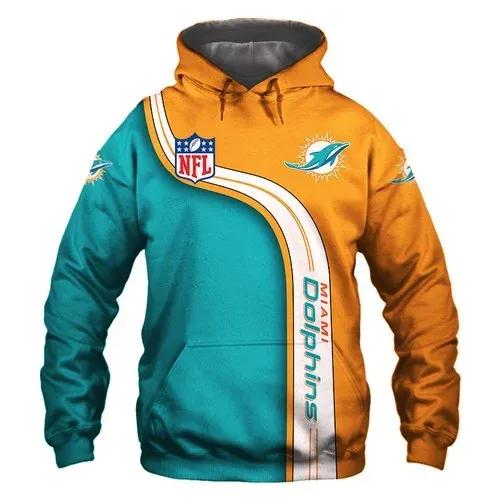 NFL Miami Dolphins NFL 3D All Over Print Hoodie