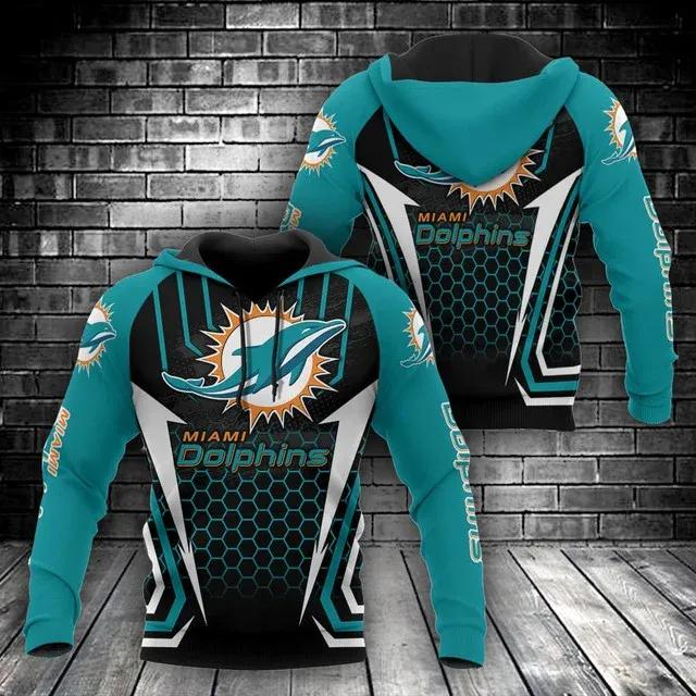 NFL Miami Dolphins NFL 3D All Over Print Hoodie