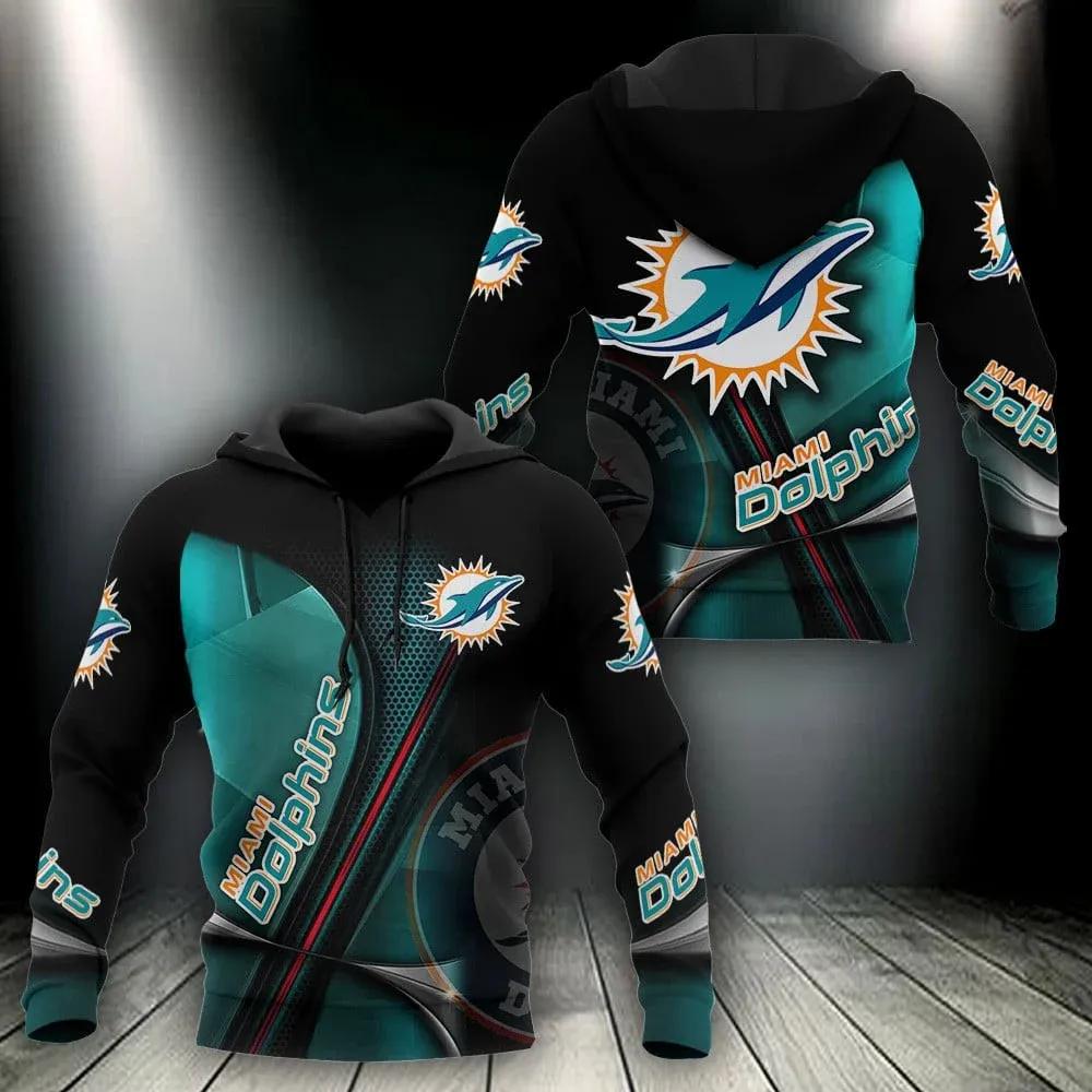 NFL Miami Dolphins NFL 3D All Over Print Hoodie