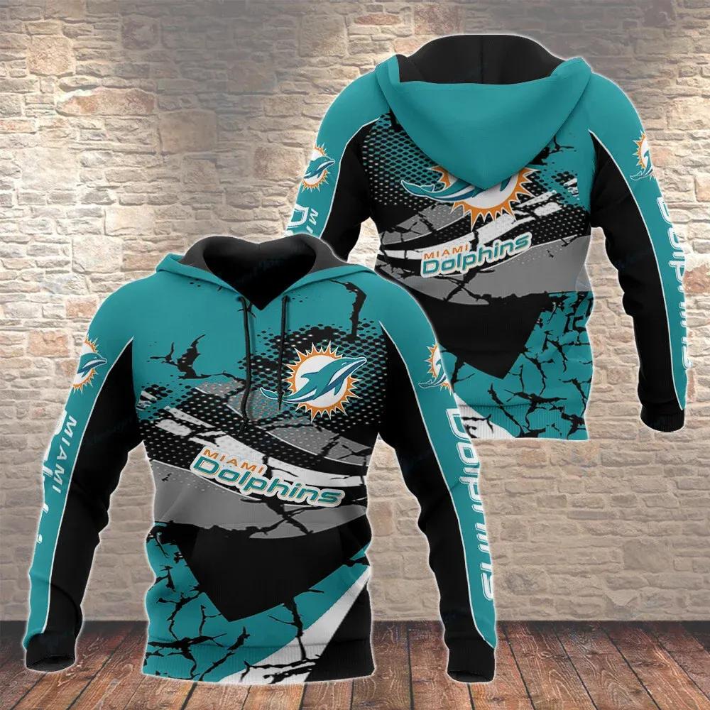 NFL Miami Dolphins NFL 3D All Over Print Hoodie