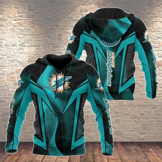 NFL Miami Dolphins NFL 3D All Over Print Hoodie
