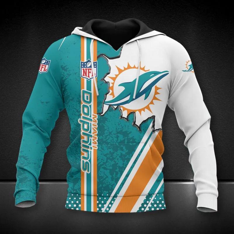 NFL Miami Dolphins NFL 3D All Over Print Hoodie