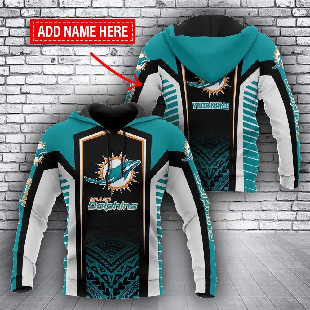 NFL Miami Dolphins Personalized NFL 3D All Over Print Hoodie