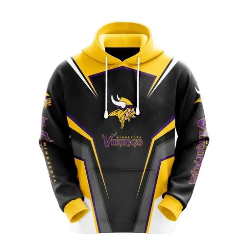 NFl Minnesota Vikings Logo NFL 3D All Over Print Hoodie