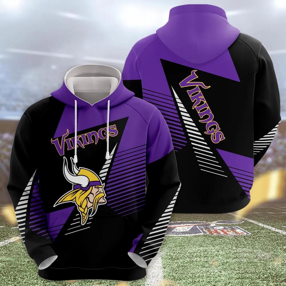 NFL Minnesota Vikings Logo NFL 3D All Over Print Hoodie