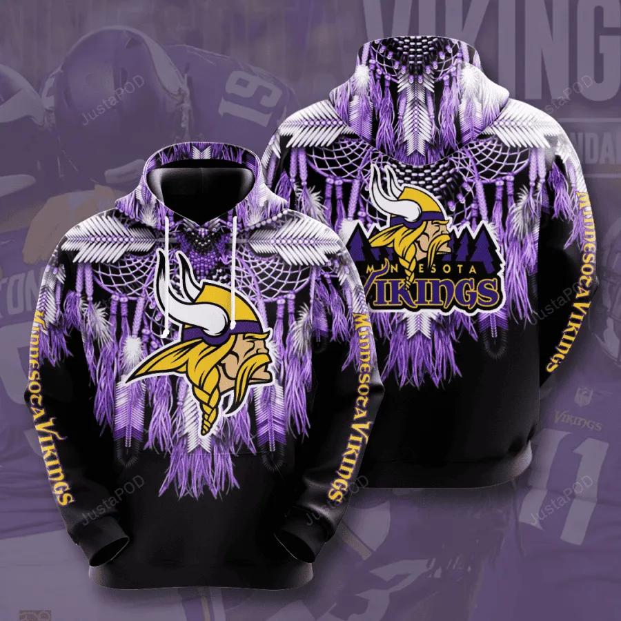 NFL Minnesota Vikings NativeNFL 3D All Over Print Hoodie