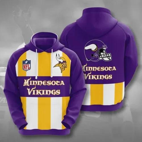 NFL Minnesota Vikings NFL 3D All Over Print Hoodie