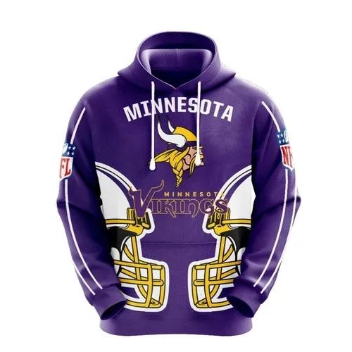 NFL Minnesota Vikings NFL 3D All Over Print Hoodie