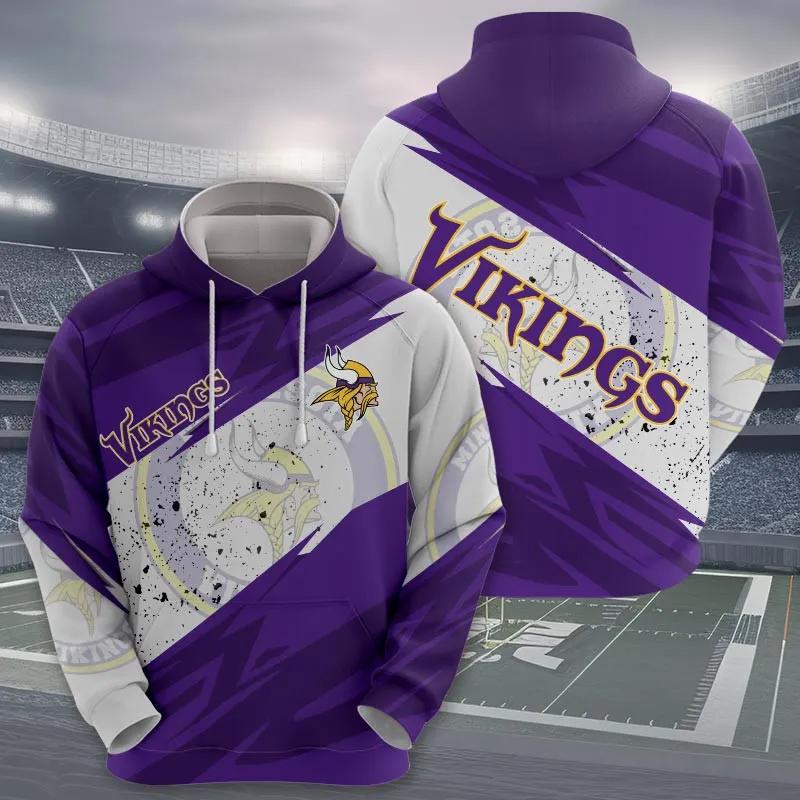 NFL Minnesota Vikings NFL 3D All Over Print Hoodie