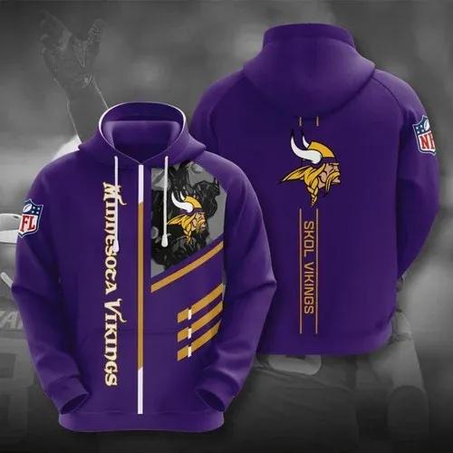 NFL Minnesota Vikings NFL 3D All Over Print Hoodie