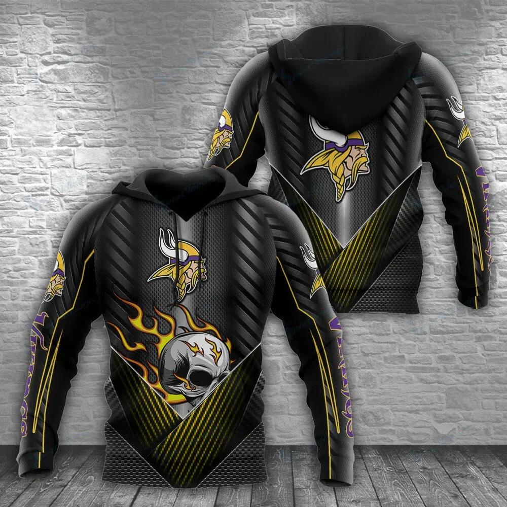NFl Minnesota Vikings NFL 3D All Over Print Hoodie