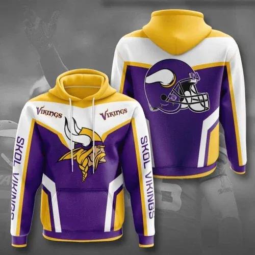 NFL Minnesota Vikings NFL 3D All Over Print Hoodie