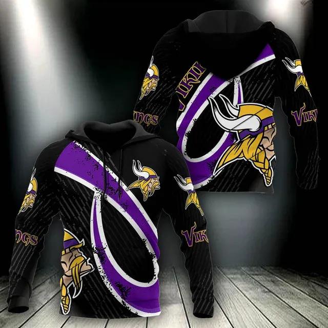 NFL Minnesota Vikings NFL 3D All Over Print Hoodie