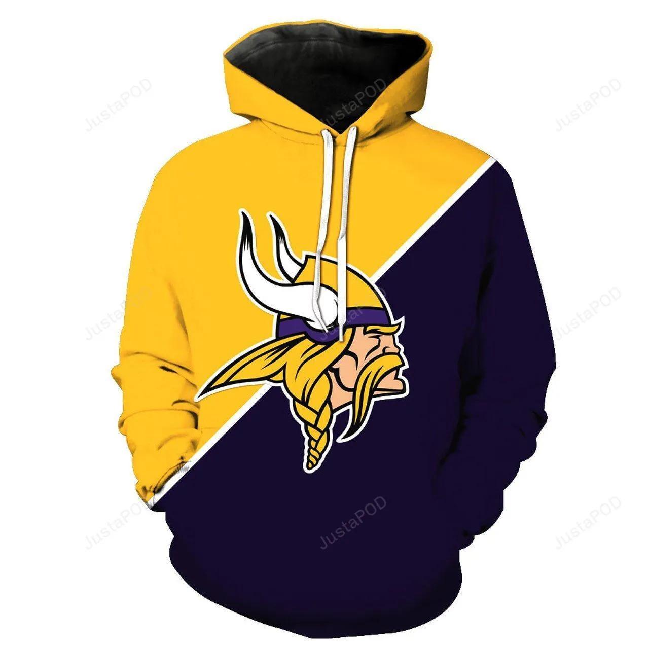 NFL Minnesota VikingsNFL 3D All Over Print Hoodie