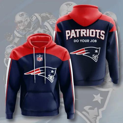 NFL New England Patriots Logo NFL 3D All Over Print Hoodie