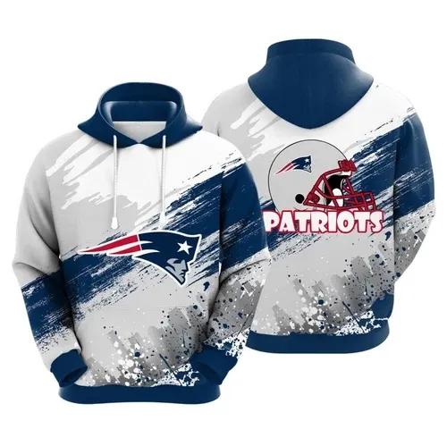 NFL New England Patriots Logo NFL 3D All Over Print Hoodie