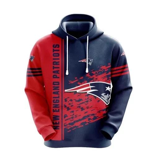 NFL New England Patriots Logo NFL 3D All Over Print Hoodie