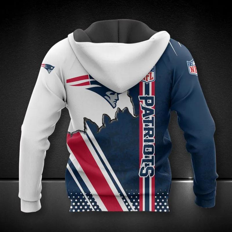 Alternative view of NFL New England Patriots NFL 3D All Over Print Hoodie