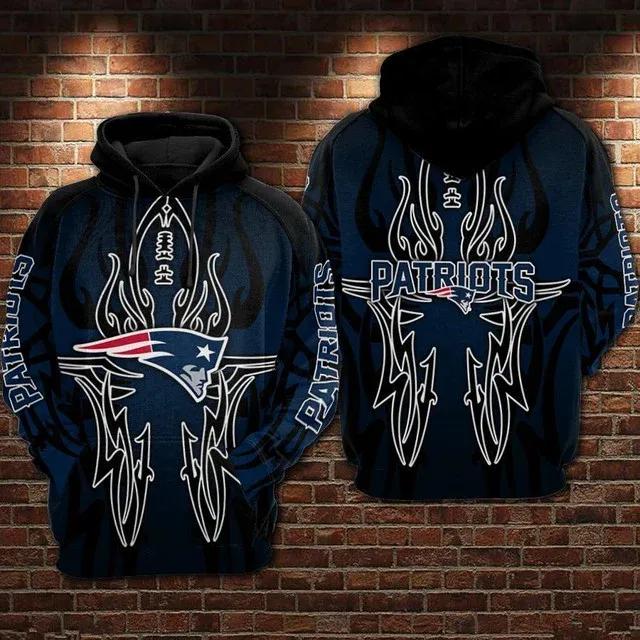NFL New England Patriots NFL 3D All Over Print Hoodie