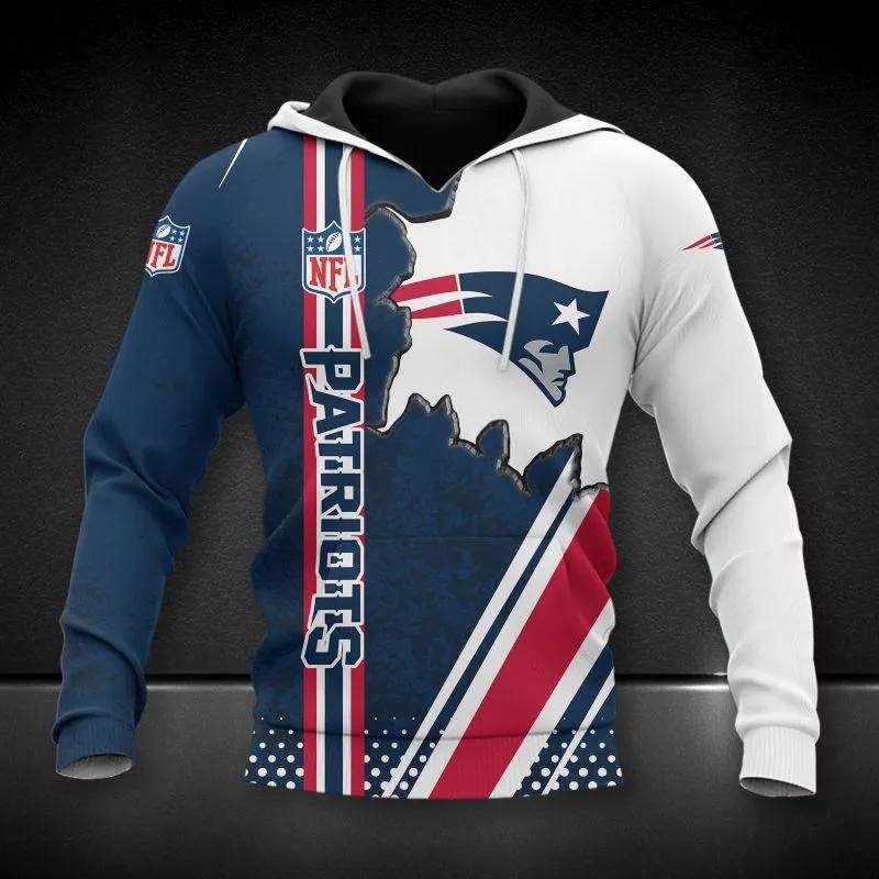 NFL New England Patriots NFL 3D All Over Print Hoodie