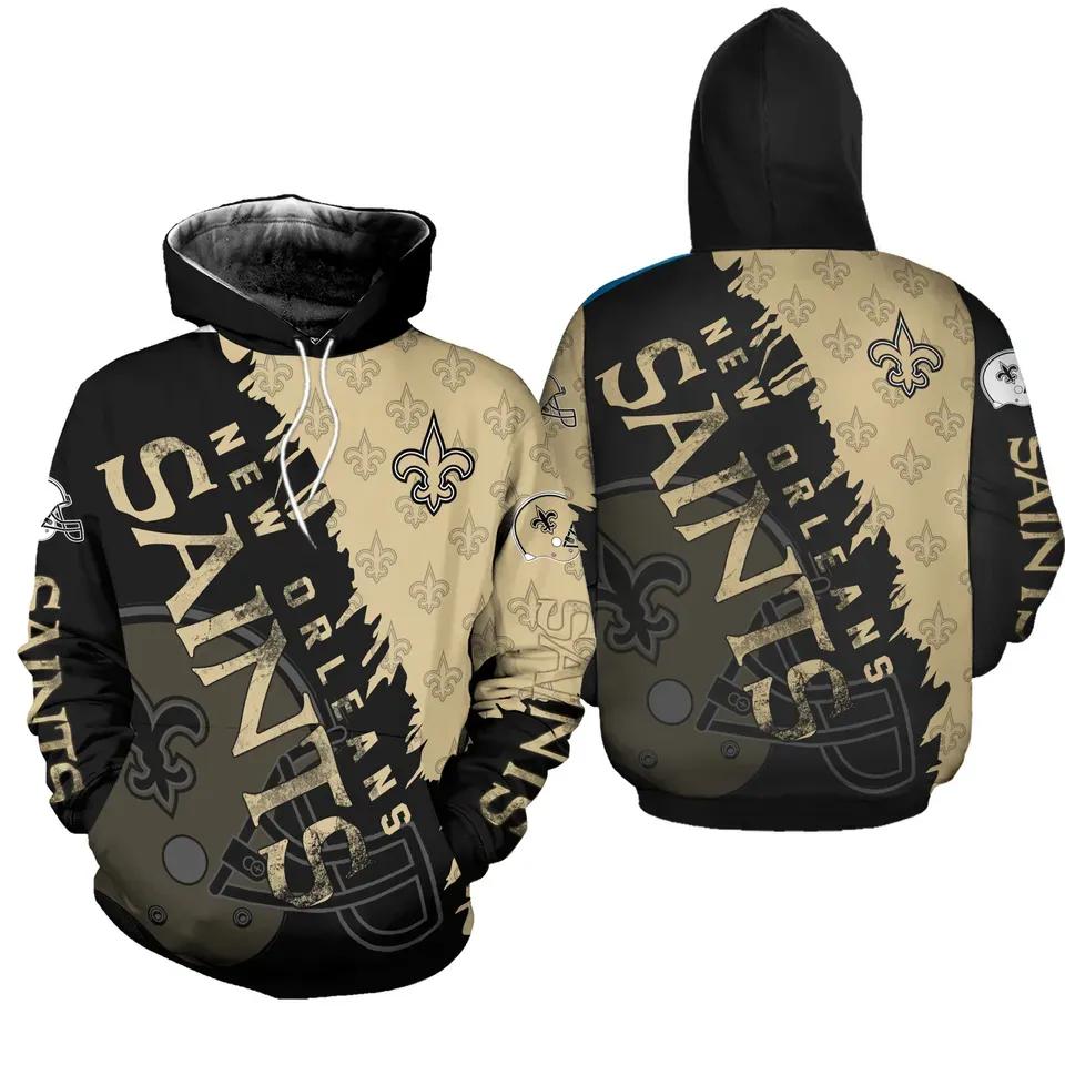 NFL New Orleans Saints Logo NFL 3D All Over Print Hoodie
