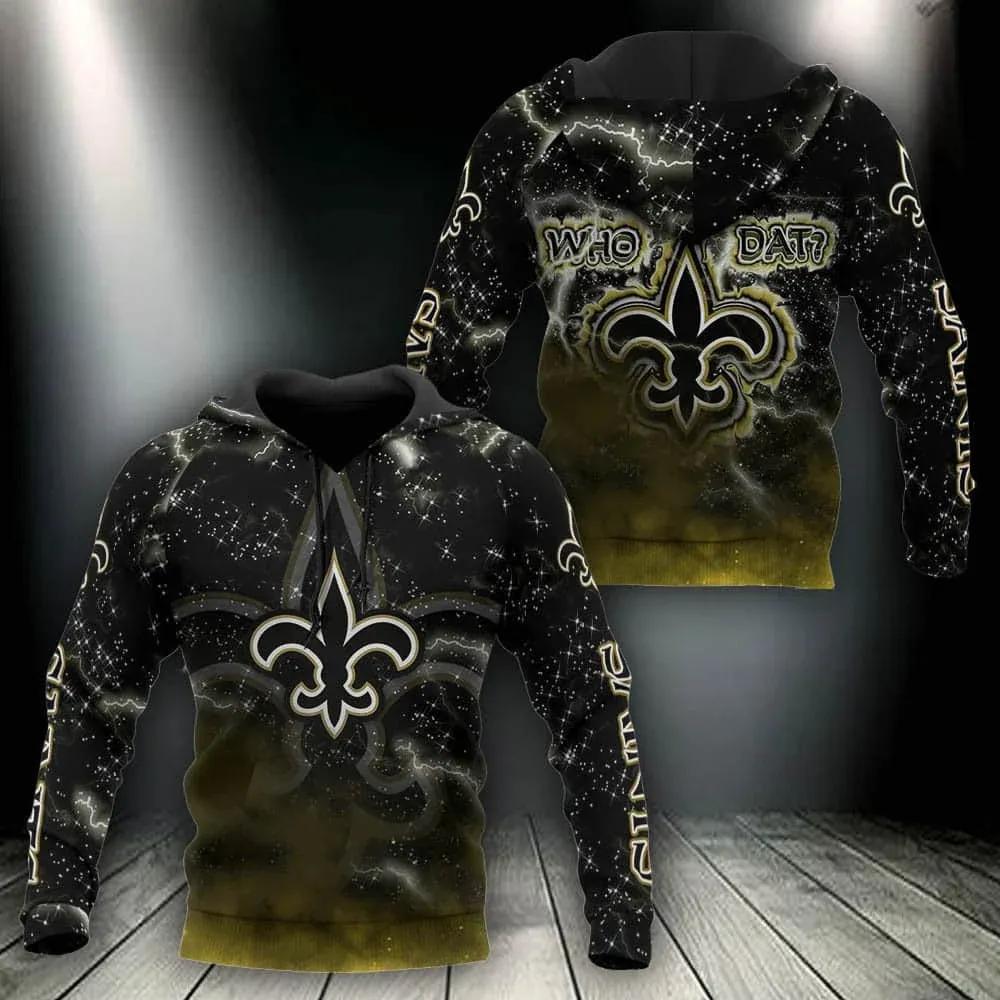 NFL New Orleans Saints Logo NFL 3D All Over Print Hoodie