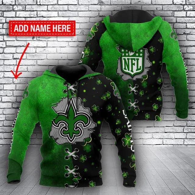 NFL New Orleans Saints Personalized NFL 3D All Over Print Hoodie