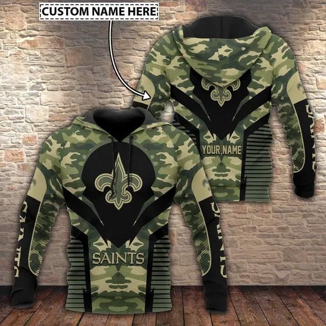 NFL New Orleans Saints Personalized NFL 3D All Over Print Hoodie