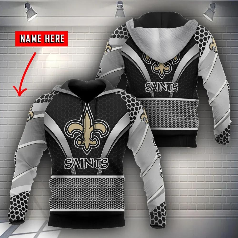 NFL New Orleans Saints Personalized NFL 3D All Over Print Hoodie
