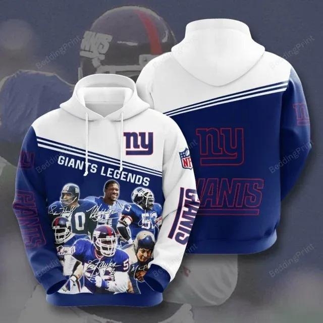 NFL New York Giants Legend NFL 3D All Over Print Hoodie