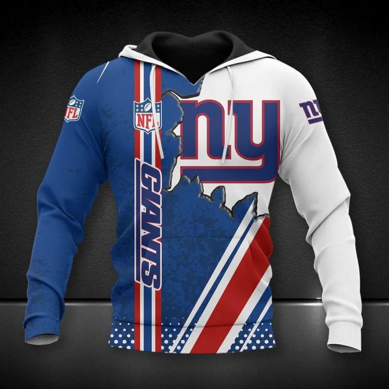 NFL New York Giants Logo NFL 3D All Over Print Hoodie