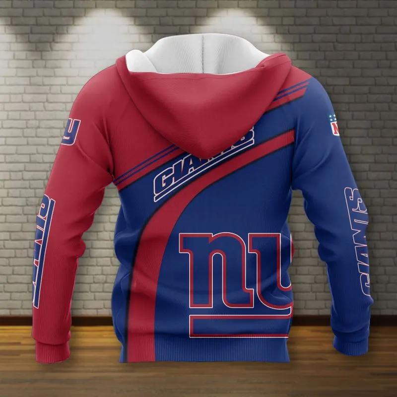 Alternative view of NFL New York Giants NFL 3D All Over Print Hoodie