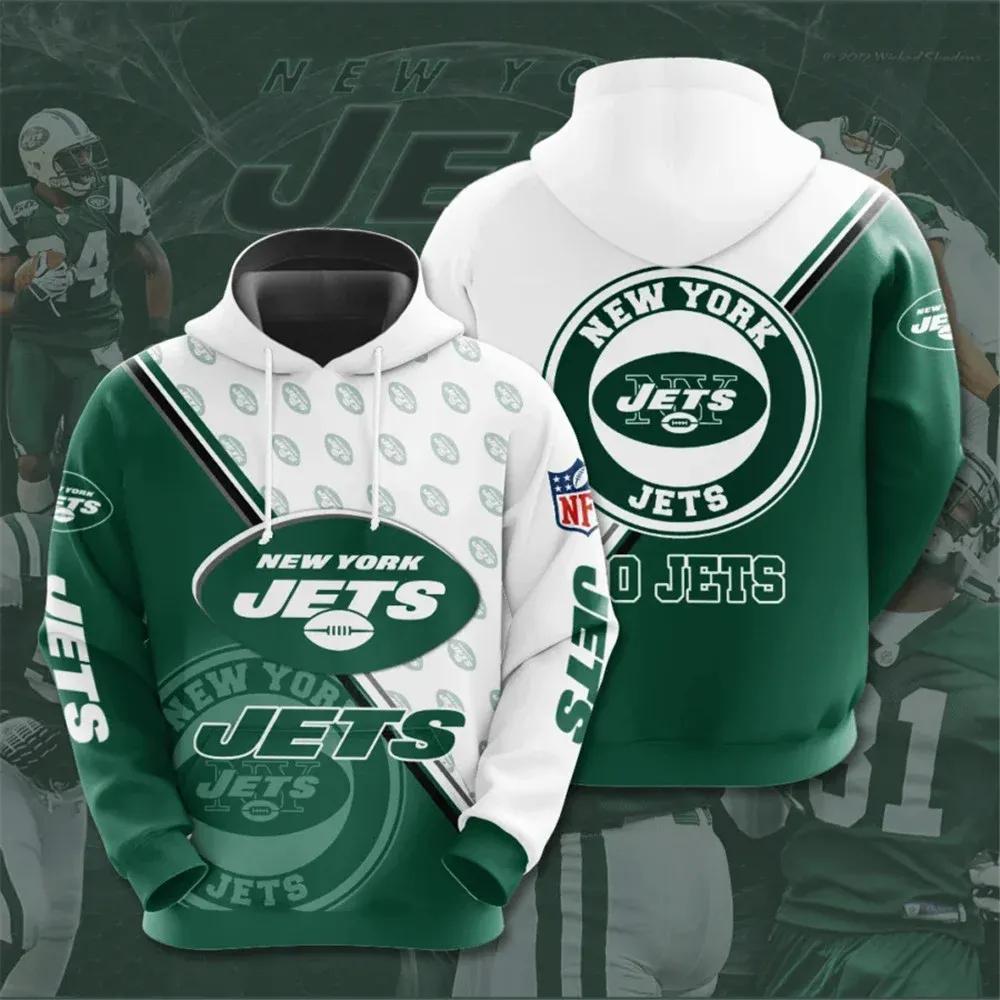 NFL New York Jets Logo NFL 3D All Over Print Hoodie