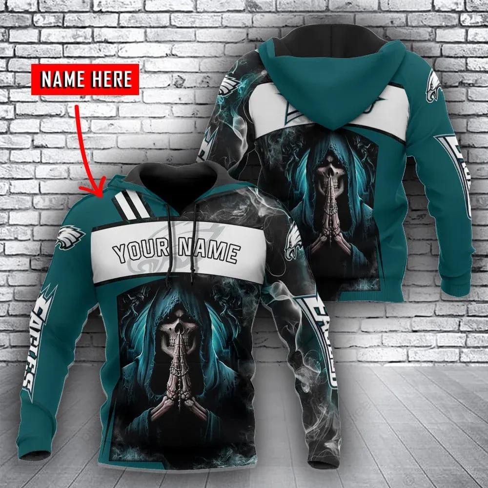 NFL Philadelphia Eagles Death Personalized NFL 3D All Over Print Hoodie