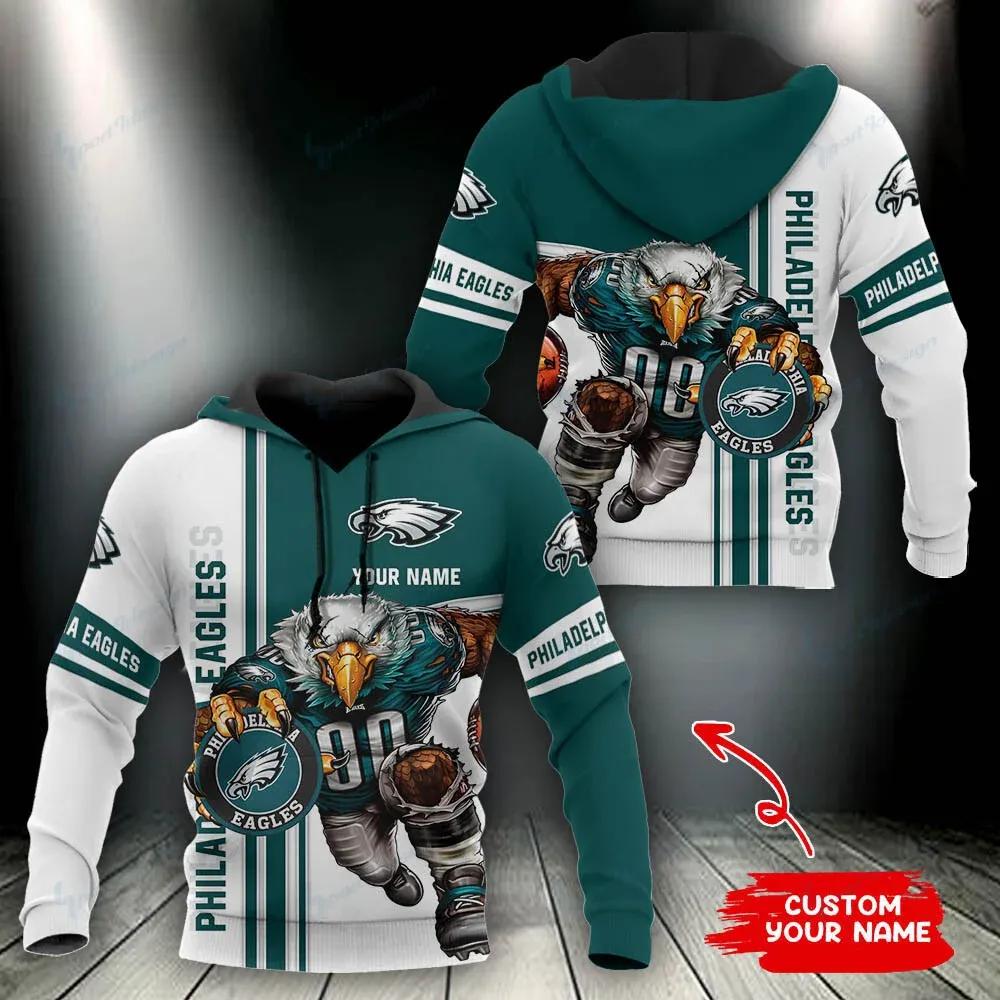 NFL Philadelphia Eagles Personalized NFL 3D All Over Print Hoodie
